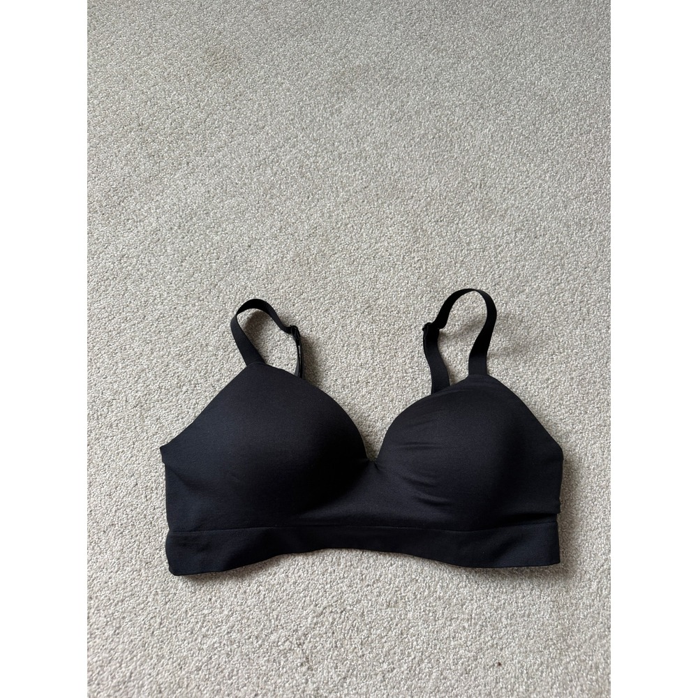 Truekind Comfort Wireless Bra Size XL Black Seamless Adjustable Straps